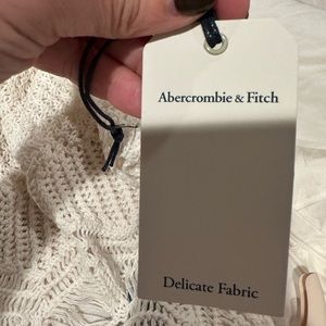 Brand new Abercrombie macrame tank. Selling with satin bralette